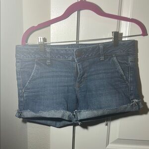 American Eagle Outfitters Blue Jean Shorts Casual Style